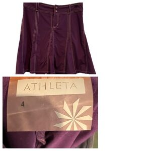 Cute plum pleated athletic skirt